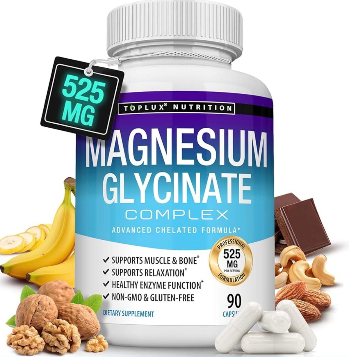 Toplux Nutrition Magnesium Glycinate Complex